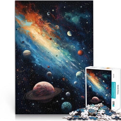 1000-Teile-Puzzle für Erwachsene Kosmos-Kunstwerk Aus Karton ab 14 Jahren Quizspiel Lustige Aktivitäten für zu Hause, Geburtstagsgeschenk, Reisegeschenke。Größe:26x38cm/10.2x14.9Zoll 1000-Teile-Puzzle für Erwachsene Kosmos-Kunstwerk Aus Karton ab 14 Jahren Quizspiel Lustige Aktivitäten für zu Hause, Geburtstagsgeschenk, Reisegeschenke。Größe:26x38cm/10.2x14.9Zoll von CHTLIFQ