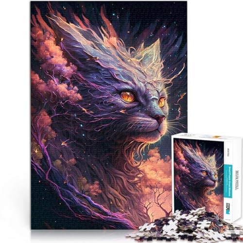 1000-Teile-Puzzle für Erwachsene Luchskatze geschätzt Aus Holz ab 14 Jahren Stressabbau-Spielzeug Geburtstagsgeschenk。Größe:50x75cm/19.6x29.5Zoll 1000-Teile-Puzzle für Erwachsene Luchskatze geschätzt Aus Holz ab 14 Jahren Stressabbau-Spielzeug Geburtstagsgeschenk。Größe:50x75cm/19.6x29.5Zoll von CHTLIFQ