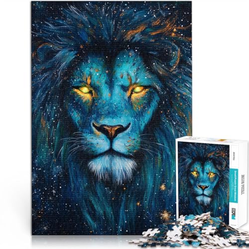1000-Teile-Puzzle für Erwachsene Neonlöwe Aus Holz ab 14 Jahren Anti-Stress-Familienspiel schwierige Herausforderung Geschenkideen。Größe:50x75cm/19.6x29.5Zoll 1000-Teile-Puzzle für Erwachsene Neonlöwe Aus Holz ab 14 Jahren Anti-Stress-Familienspiel schwierige Herausforderung Geschenkideen。Größe:50x75cm/19.6x29.5Zoll von CHTLIFQ