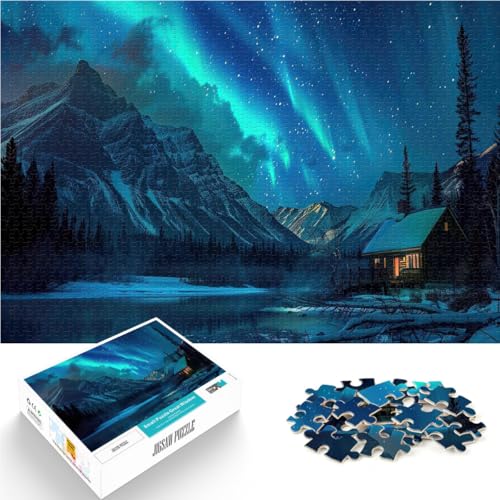 1000-Teile-Puzzle für Erwachsene Polarlichter in den Bergen Aus Karton für 14+ Trainieren Sie Ihr Gehirn und Ihre Hände Weihnachtsspiel Geschenke。Größe:38x52cm/14.9x20.4Zoll 1000-Teile-Puzzle für Erwachsene Polarlichter in den Bergen Aus Karton für 14+ Trainieren Sie Ihr Gehirn und Ihre Hände Weihnachtsspiel Geschenke。Größe:38x52cm/14.9x20.4Zoll von CHTLIFQ