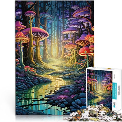 1000-Teile-Puzzle für Erwachsene Psychedelischer Wald Aus Karton ab 14 Jahren Anspruchsvoll, Aber lustig und humorvoll Tolles Geschenk。Größe:38x52cm/14.9x20.4Zoll 1000-Teile-Puzzle für Erwachsene Psychedelischer Wald Aus Karton ab 14 Jahren Anspruchsvoll, Aber lustig und humorvoll Tolles Geschenk。Größe:38x52cm/14.9x20.4Zoll von CHTLIFQ