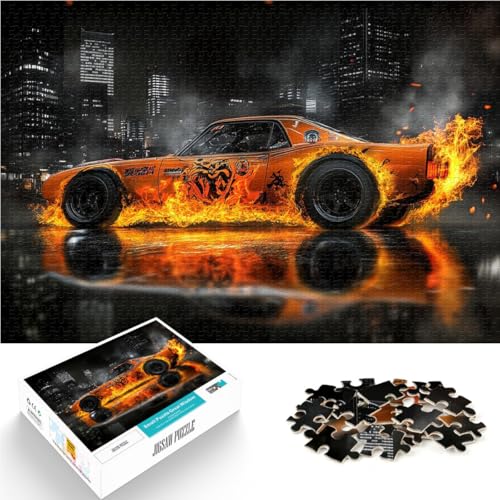 1000-Teile-Puzzle für Erwachsene Retro-Sportwagen brennt Aus Holz ab 14 Jahren Lernspiele Wichtelgeschenke。Größe:50x75cm/19.6x29.5Zoll 1000-Teile-Puzzle für Erwachsene Retro-Sportwagen brennt Aus Holz ab 14 Jahren Lernspiele Wichtelgeschenke。Größe:50x75cm/19.6x29.5Zoll von CHTLIFQ