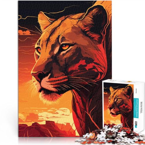 1000-Teile-Puzzle für Erwachsene Sonnenuntergangsjägerin Aus Karton ab 14 Jahren Herausforderndes Spiel Spiele Spielzeug Geschenk。Größe:26x38cm/10.2x14.9Zoll 1000-Teile-Puzzle für Erwachsene Sonnenuntergangsjägerin Aus Karton ab 14 Jahren Herausforderndes Spiel Spiele Spielzeug Geschenk。Größe:26x38cm/10.2x14.9Zoll von CHTLIFQ