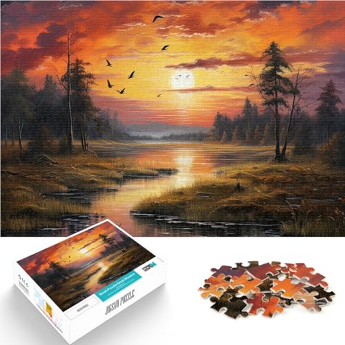 1000-Teile-Puzzle für Erwachsene Sonnenuntergangslandschaft Aus Holz ab 14 Jahren Denksportaufgabe-Spiel Spiele Spielzeug Geschenk。Größe:50x75cm/19.6x29.5Zoll 1000-Teile-Puzzle für Erwachsene Sonnenuntergangslandschaft Aus Holz ab 14 Jahren Denksportaufgabe-Spiel Spiele Spielzeug Geschenk。Größe:50x75cm/19.6x29.5Zoll von CHTLIFQ