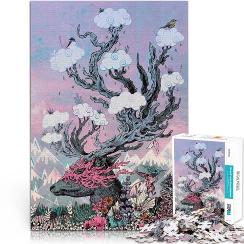 1000-Teile-Puzzle für Erwachsene Soul Deer Sonnenuntergang auf der Straße Aus Karton ab 14 Jahren Lernspiel für Familien Lernen pädagogisches Geschenk。Größe:38x52cm/14.9x20.4Zoll 1000-Teile-Puzzle für Erwachsene Soul Deer Sonnenuntergang auf der Straße Aus Karton ab 14 Jahren Lernspiel für Familien Lernen pädagogisches Geschenk。Größe:38x52cm/14.9x20.4Zoll von CHTLIFQ