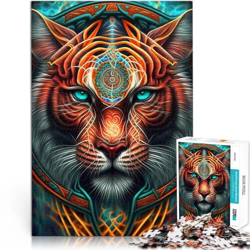 1000-Teile-Puzzle für Erwachsene Tiger Wunderbar Aus Holz ab 14 Jahren Anspruchsvoll, Aber lustig und humorvoll Tolles Geschenk。Größe:50x75cm/19.6x29.5Zoll 1000-Teile-Puzzle für Erwachsene Tiger Wunderbar Aus Holz ab 14 Jahren Anspruchsvoll, Aber lustig und humorvoll Tolles Geschenk。Größe:50x75cm/19.6x29.5Zoll von CHTLIFQ