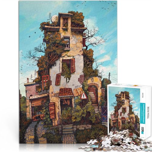 1000-Teile-Puzzle für Erwachsene Überwuchert Aus Karton ab 14 Jahren Startseite Lernspiele DIY Spielzeug Tolle Geschenke und Spielzeuge。Größe：38x52cm/14.9x20.4Zoll von CHTLIFQ