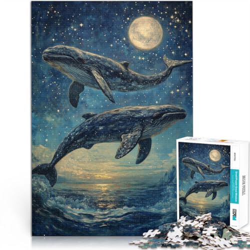 1000-Teile-Puzzle für Erwachsene Wale springen unter Sternen Aus Karton für 14+ Hands-on-Spiel Geschenke für Freunde und Familie。Größe:26x38cm/10.2x14.9Zoll 1000-Teile-Puzzle für Erwachsene Wale springen unter Sternen Aus Karton für 14+ Hands-on-Spiel Geschenke für Freunde und Familie。Größe:26x38cm/10.2x14.9Zoll von CHTLIFQ