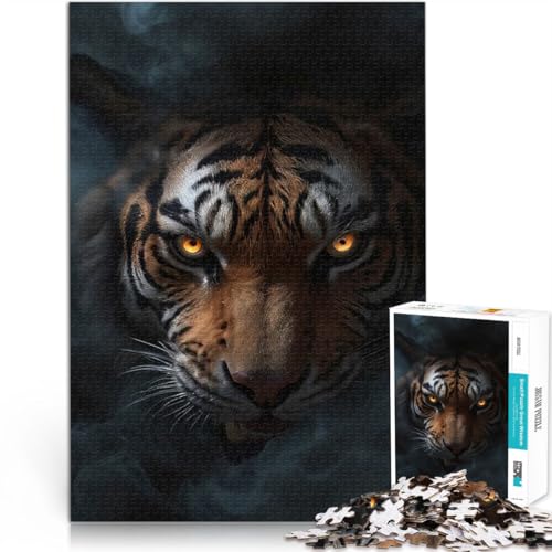 1000-Teile-Puzzle für Erwachsene Wilder Tiger Halloween Aus Karton ab 14 Jahren Lernspiel für Familien Lernen pädagogisches Geschenk。Größe:26x38cm/10.2x14.9Zoll 1000-Teile-Puzzle für Erwachsene Wilder Tiger Halloween Aus Karton ab 14 Jahren Lernspiel für Familien Lernen pädagogisches Geschenk。Größe:26x38cm/10.2x14.9Zoll von CHTLIFQ