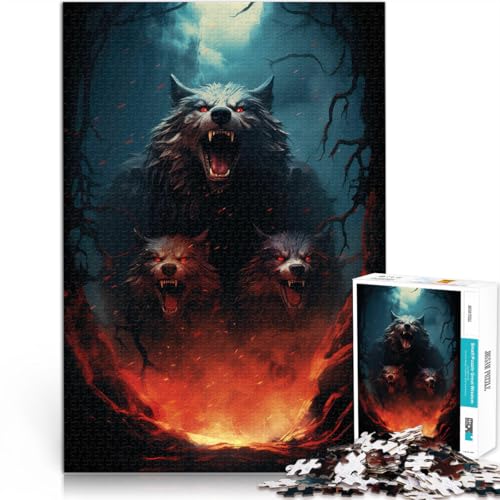 1000-Teile-Puzzle für Erwachsene Wolf Art Aus Holz ab 14 Jahren Staycation: Zeit totschlagen Geschenkideen。Größe:50x75cm/19.6x29.5Zoll 1000-Teile-Puzzle für Erwachsene Wolf Art Aus Holz ab 14 Jahren Staycation: Zeit totschlagen Geschenkideen。Größe:50x75cm/19.6x29.5Zoll von CHTLIFQ