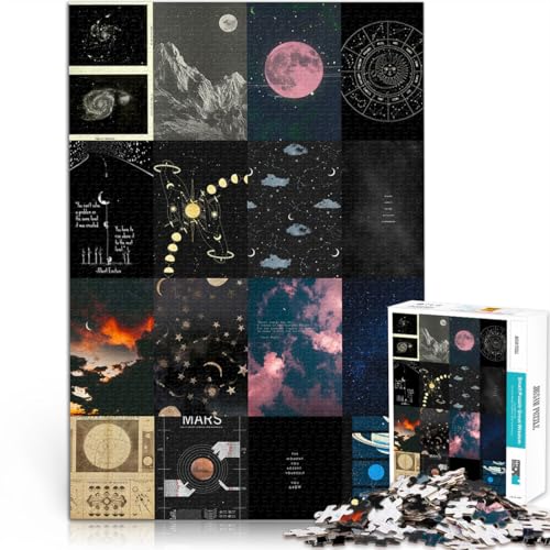 1000-Teile-Puzzle für Erwachsene und Jugendliche Astronomie-Mosaik-Illustration Aus Holz ab 14 Jahren Lernspiele, Heimdekorationsspiel. Spiele Spielzeug Geschenk。Größe:50x75cm/19.6x29.5Zoll 1000-Teile-Puzzle für Erwachsene und Jugendliche Astronomie-Mosaik-Illustration Aus Holz ab 14 Jahren Lernspiele, Heimdekorationsspiel. Spiele Spielzeug Geschenk。Größe:50x75cm/19.6x29.5Zoll von CHTLIFQ