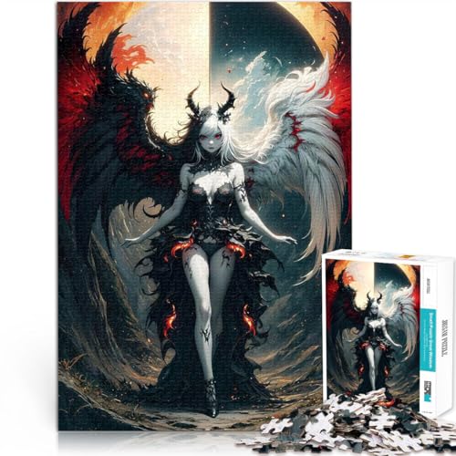 1000-Teile-Puzzle für Erwachsene und Jugendliche Gotischer Engel und Teufel Aus Karton ab 14 Jahren Quizspiel Lustige Aktivitäten für zu Hause, Geburtstagsgeschenk, Reisegeschenke。Größe:38x52cm 1000-Teile-Puzzle für Erwachsene und Jugendliche Gotischer Engel und Teufel Aus Karton ab 14 Jahren Quizspiel Lustige Aktivitäten für zu Hause, Geburtstagsgeschenk, Reisegeschenke。Größe:38x52cm von CHTLIFQ