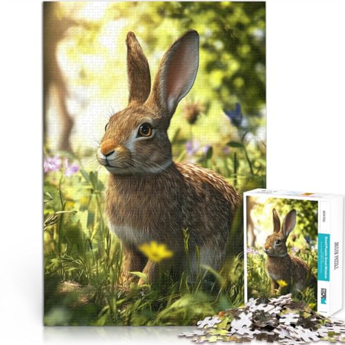 1000-Teile-Puzzle für Erwachsene und Jugendliche Hase auf Einer Wiese Aus Holz ab 14 Jahren Familienspaß Es eignet ganze Familie。Größe:50x75cm/19.6x29.5Zoll 1000-Teile-Puzzle für Erwachsene und Jugendliche Hase auf Einer Wiese Aus Holz ab 14 Jahren Familienspaß Es eignet ganze Familie。Größe:50x75cm/19.6x29.5Zoll von CHTLIFQ
