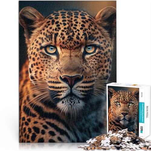 1000-Teile-Puzzle für Erwachsene und Jugendliche Leopardenporträt Aus Holz ab 14 Jahren Spielzeug für die ganze Familie Geburtstags- und einzigartige Geschenke。Größe:50x75cm/19.6x29.5Zoll 1000-Teile-Puzzle für Erwachsene und Jugendliche Leopardenporträt Aus Holz ab 14 Jahren Spielzeug für die ganze Familie Geburtstags- und einzigartige Geschenke。Größe:50x75cm/19.6x29.5Zoll von CHTLIFQ
