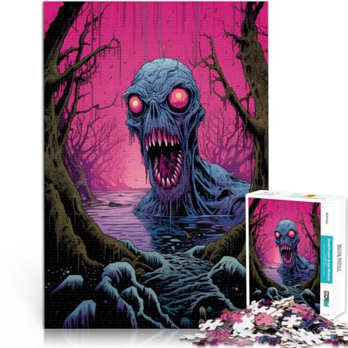 1000-Teile-Puzzle für Erwachsene und Jugendliche Sumpfkreatur Aus Karton ab 14 Jahren Lernspiel-Herausforderungsspielzeug Tolles Geschenk zum Spielen。Größe:26x38cm/10.2x14.9Zoll 1000-Teile-Puzzle für Erwachsene und Jugendliche Sumpfkreatur Aus Karton ab 14 Jahren Lernspiel-Herausforderungsspielzeug Tolles Geschenk zum Spielen。Größe:26x38cm/10.2x14.9Zoll von CHTLIFQ