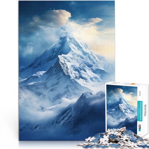 1000-Teile-Puzzle für Teenager Berge im Winter Aus Karton für 14+ Herausforderndes Spielzeug Es eignet ganze Familie。Größe：26x38cm/10.2x14.9Zoll von CHTLIFQ