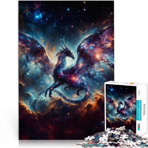 1000-Teile-Puzzle für Teenager Drachenkonstellationskunst Aus Holz für 14+ Schwierig und herausfordernd Einzigartige Wohndekorationen und Geschenke。Größe:50x75cm/19.6x29.5Zoll 1000-Teile-Puzzle für Teenager Drachenkonstellationskunst Aus Holz für 14+ Schwierig und herausfordernd Einzigartige Wohndekorationen und Geschenke。Größe:50x75cm/19.6x29.5Zoll von CHTLIFQ