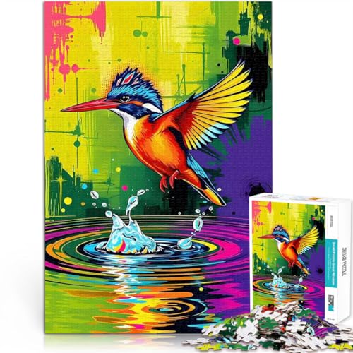 1000-Teile-Puzzle für Teenager Eisvogel-Splash Aus Holz ab 14 Jahren Anspruchsvolles Spiel und Familienspiel tolles Größe:50x75cm/19.6x29.5Zoll 1000-Teile-Puzzle für Teenager Eisvogel-Splash Aus Holz ab 14 Jahren Anspruchsvolles Spiel und Familienspiel tolles Größe:50x75cm/19.6x29.5Zoll von CHTLIFQ