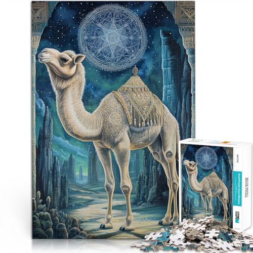 1000-Teile-Puzzle für Teenager Fantasie-Kamel Aus Holz für 14+ Anspruchsvolles Spiel und Familienspiel tolles Größe:50x75cm/19.6x29.5Zoll 1000-Teile-Puzzle für Teenager Fantasie-Kamel Aus Holz für 14+ Anspruchsvolles Spiel und Familienspiel tolles Größe:50x75cm/19.6x29.5Zoll von CHTLIFQ