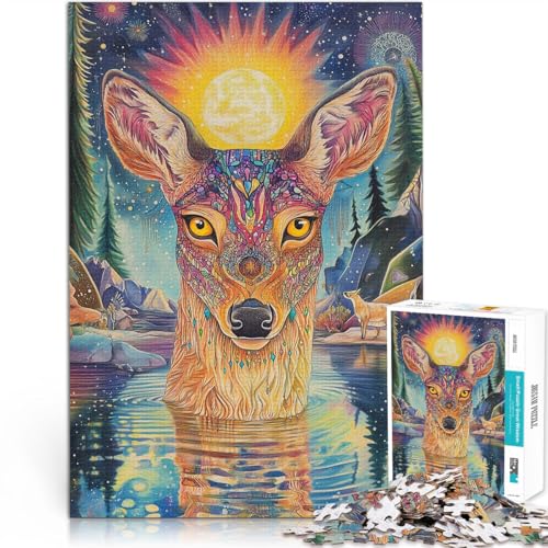 1000-Teile-Puzzle für Teenager Farbe Fantasie Hirsch Aus Holz für 14+ Trainieren Sie Ihr Gehirn und Ihre Hände Weihnachtsspiel Geschenke。Größe:50x75cm/19.6x29.5Zoll 1000-Teile-Puzzle für Teenager Farbe Fantasie Hirsch Aus Holz für 14+ Trainieren Sie Ihr Gehirn und Ihre Hände Weihnachtsspiel Geschenke。Größe:50x75cm/19.6x29.5Zoll von CHTLIFQ