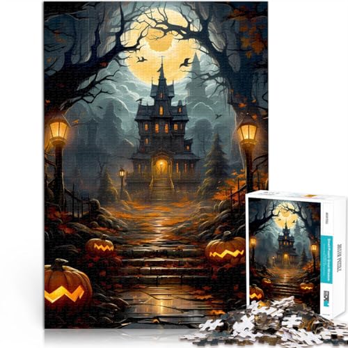 1000-Teile-Puzzle für Teenager Kürbisschloss Aus Holz für 14+ pädagogisches Lernen Tolles Geschenk。Größe:50x75cm/19.6x29.5Zoll 1000-Teile-Puzzle für Teenager Kürbisschloss Aus Holz für 14+ pädagogisches Lernen Tolles Geschenk。Größe:50x75cm/19.6x29.5Zoll von CHTLIFQ