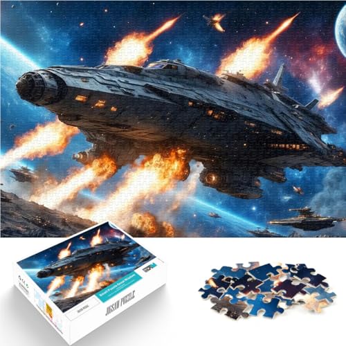 1000-Teile-Puzzle für Teenager Raumschiffschlacht Aus Holz ab 14 Jahren Herausforderndes Spiel Tolles Geschenk zum Spielen。Größe:50x75cm/19.6x29.5Zoll 1000-Teile-Puzzle für Teenager Raumschiffschlacht Aus Holz ab 14 Jahren Herausforderndes Spiel Tolles Geschenk zum Spielen。Größe:50x75cm/19.6x29.5Zoll von CHTLIFQ