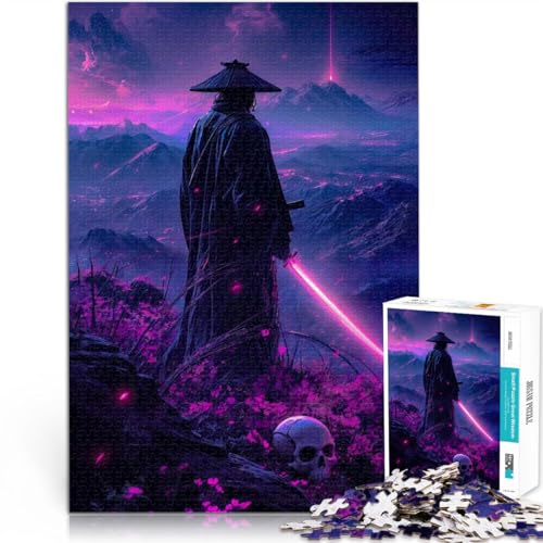 1000-Teile-Puzzle für Teenager Samurai Aus Karton für 14+ DIY-Lernspiele ganze Familie eignet。Größe：26x38cm/10.2x14.9Zoll von CHTLIFQ