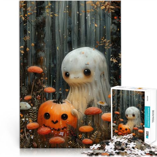 1000-Teile-Puzzle für Teenager Süßer Kürbisgeist Aus Karton für 14+ Puzzle für Lernspiel zum Geburtstag und Weihnachten。Größe：26x38cm/10.2x14.9Zoll von CHTLIFQ