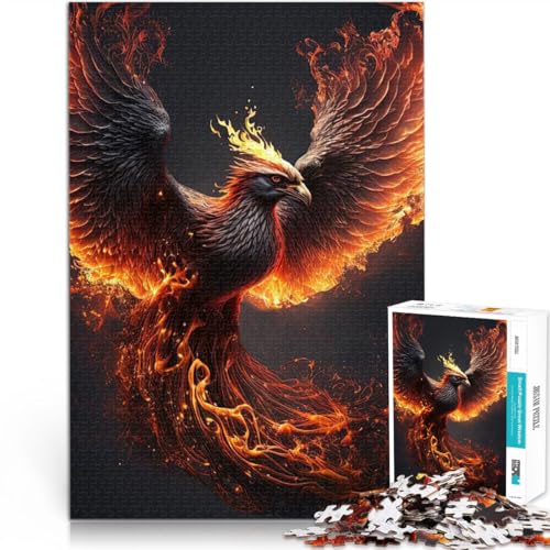 1000-Teile-Puzzle für Teenager Vogel Phönix Aus Karton ab 14 Jahren Herausforderndes Spiel Tolles Geschenk zum Spielen。Größe:26x38cm/10.2x14.9Zoll 1000-Teile-Puzzle für Teenager Vogel Phönix Aus Karton ab 14 Jahren Herausforderndes Spiel Tolles Geschenk zum Spielen。Größe:26x38cm/10.2x14.9Zoll von CHTLIFQ