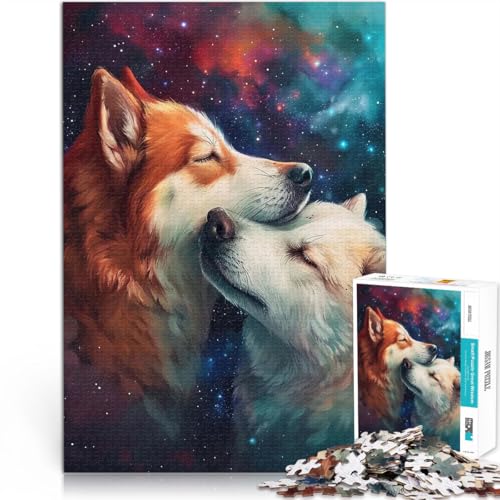 1000-Teile-Puzzle für Teenager Zwei verliebte Hunde Aus Karton ab 14 Jahren DIY-Lernspiele ganze Familie eignet。Größe:38x52cm/14.9x20.4Zoll 1000-Teile-Puzzle für Teenager Zwei verliebte Hunde Aus Karton ab 14 Jahren DIY-Lernspiele ganze Familie eignet。Größe:38x52cm/14.9x20.4Zoll von CHTLIFQ