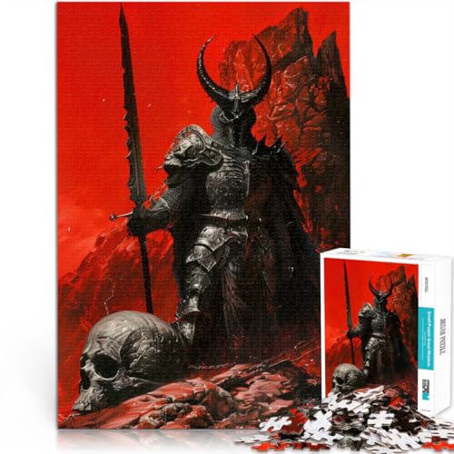 1000 Teile für Geschenke für Erwachsene Böser Dämonenkönig Aus Karton für 14+ Lernspiel Verbesserung der Liebe zwischen Paaren。Größe：26x38cm/10.2x14.9Zoll von CHTLIFQ