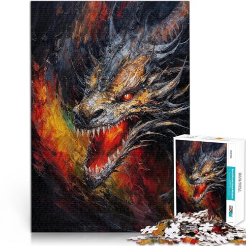 1000 Teile für Geschenke für Erwachsene Drachen Aus Holz für 14+ Hands-on-Spiel Geschenke für Freunde und Familie。Größe:50x75cm/19.6x29.5Zoll 1000 Teile für Geschenke für Erwachsene Drachen Aus Holz für 14+ Hands-on-Spiel Geschenke für Freunde und Familie。Größe:50x75cm/19.6x29.5Zoll von CHTLIFQ