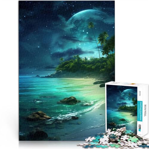 1000-teilige Puzzles für Erwachsene Blauer Ozean-Nachthimmel Aus Karton für und ab 14 Jahren Anti-Stress-Lernspielzeug Geburtstagsgeschenk, Geschenke, Wandkunst。Größe:26x38cm/10.2x14.9Zoll 1000-teilige Puzzles für Erwachsene Blauer Ozean-Nachthimmel Aus Karton für und ab 14 Jahren Anti-Stress-Lernspielzeug Geburtstagsgeschenk, Geschenke, Wandkunst。Größe:26x38cm/10.2x14.9Zoll von CHTLIFQ