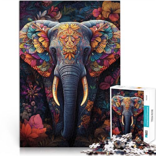 1000-teilige Puzzles für Erwachsene Elefantenkunst Aus Karton für und ab 14 Jahren Präzisionsschneiden Geschenk zum Geburtstag。Größe:38x52cm/14.9x20.4Zoll 1000-teilige Puzzles für Erwachsene Elefantenkunst Aus Karton für und ab 14 Jahren Präzisionsschneiden Geschenk zum Geburtstag。Größe:38x52cm/14.9x20.4Zoll von CHTLIFQ