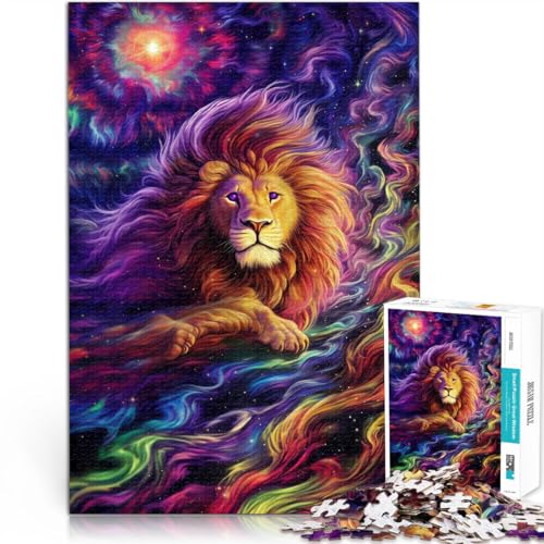 1000-teilige Puzzles für Erwachsene Erleuchteter Löwe Aus Holz für und ab 14 Jahren lustige Spiele für die ganze Familie tolles Größe:50x75cm/19.6x29.5Zoll 1000-teilige Puzzles für Erwachsene Erleuchteter Löwe Aus Holz für und ab 14 Jahren lustige Spiele für die ganze Familie tolles Größe:50x75cm/19.6x29.5Zoll von CHTLIFQ