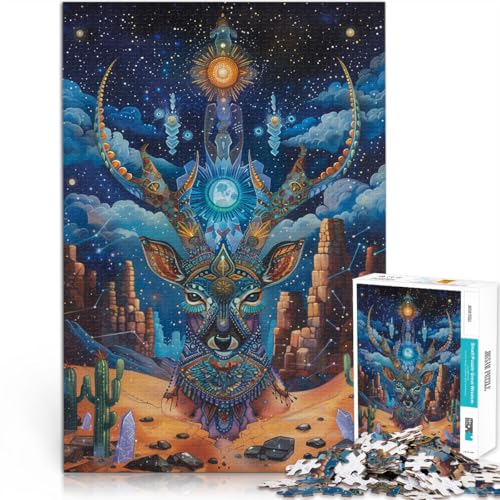 1000-teilige Puzzles für Erwachsene Fantasie-Hirsch~ Aus Karton für und ab 14 Jahren Wohnkunstdekor Künstlersammlung, Bildende Kunst。Größe:26x38cm/10.2x14.9Zoll 1000-teilige Puzzles für Erwachsene Fantasie-Hirsch~ Aus Karton für und ab 14 Jahren Wohnkunstdekor Künstlersammlung, Bildende Kunst。Größe:26x38cm/10.2x14.9Zoll von CHTLIFQ
