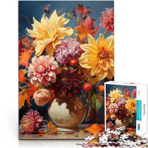 1000-teilige Puzzles für Erwachsene Herbstblumen Aus Holz Geeignet für Kinder ab 14 Jahren Herausforderndes Spiel Spiele Spielzeug Geschenk。Größe:50x75cm/19.6x29.5Zoll 1000-teilige Puzzles für Erwachsene Herbstblumen Aus Holz Geeignet für Kinder ab 14 Jahren Herausforderndes Spiel Spiele Spielzeug Geschenk。Größe:50x75cm/19.6x29.5Zoll von CHTLIFQ