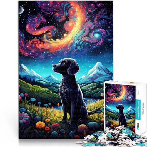 1000-teilige Puzzles für Erwachsene Himmlischer Hund Aus Karton für und ab 14 Jahren Denksportaufgabe Familienspiele Weihnachten Geburtstagsgeschenke。Größe：26x38cm/10.2x14.9Zoll von CHTLIFQ