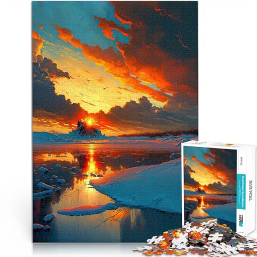 1000-teilige Puzzles für Erwachsene Island See und Berge Aus Karton für und ab 14 Jahren Wanddekoration Weihnachtsgeburtstagsgeschenk。Größe:26x38cm/10.2x14.9Zoll 1000-teilige Puzzles für Erwachsene Island See und Berge Aus Karton für und ab 14 Jahren Wanddekoration Weihnachtsgeburtstagsgeschenk。Größe:26x38cm/10.2x14.9Zoll von CHTLIFQ