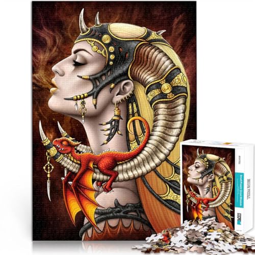 1000-teilige Puzzles für Erwachsene Mutter der Drachen Aus Karton Geeignet für Kinder ab 14 Jahren Intellektuelles Spiel Lustiges Geschenk für die ganze Familie。Größe:26x38cm/10.2x14.9Zoll 1000-teilige Puzzles für Erwachsene Mutter der Drachen Aus Karton Geeignet für Kinder ab 14 Jahren Intellektuelles Spiel Lustiges Geschenk für die ganze Familie。Größe:26x38cm/10.2x14.9Zoll von CHTLIFQ