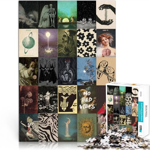 1000-teilige Puzzles für Erwachsene Retro-Kunst-Mosaik-Poster Aus Karton für und ab 14 Jahren Spielzeug Lernspiele Antistress Schenkung von Kunstwerken。Größe:38x52cm/14.9x20.4Zoll 1000-teilige Puzzles für Erwachsene Retro-Kunst-Mosaik-Poster Aus Karton für und ab 14 Jahren Spielzeug Lernspiele Antistress Schenkung von Kunstwerken。Größe:38x52cm/14.9x20.4Zoll von CHTLIFQ