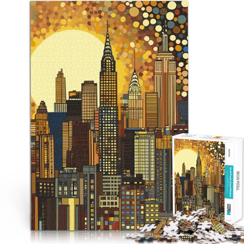 1000-teilige Puzzles für Erwachsene Skyline von New York bei Sonnenaufgang Aus Holz Geeignet für Kinder ab 14 Jahren Spielzeug ganze Familie eignet。 1000-teilige Puzzles für Erwachsene Skyline von New York bei Sonnenaufgang Aus Holz Geeignet für Kinder ab 14 Jahren Spielzeug ganze Familie eignet。 von CHTLIFQ
