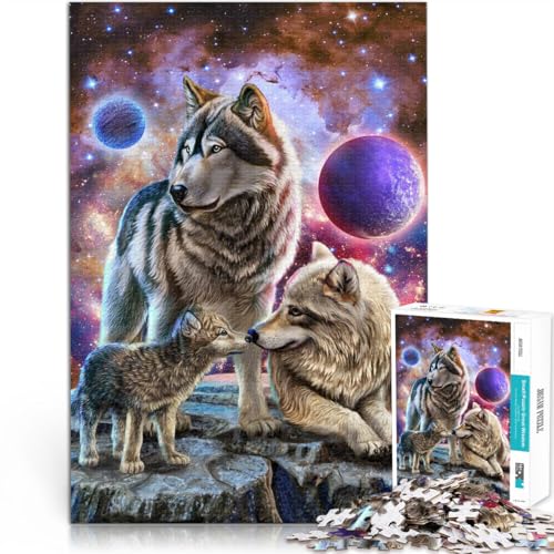 1000-teilige Puzzles für Erwachsene Spirituelle Wölfe Familie Aus Holz für und ab 14 Jahren Startseite Lernspiele DIY Spielzeug Tolle Geschenke und Spielzeuge。Größe:50x75cm/19.6x29.5Zoll 1000-teilige Puzzles für Erwachsene Spirituelle Wölfe Familie Aus Holz für und ab 14 Jahren Startseite Lernspiele DIY Spielzeug Tolle Geschenke und Spielzeuge。Größe:50x75cm/19.6x29.5Zoll von CHTLIFQ