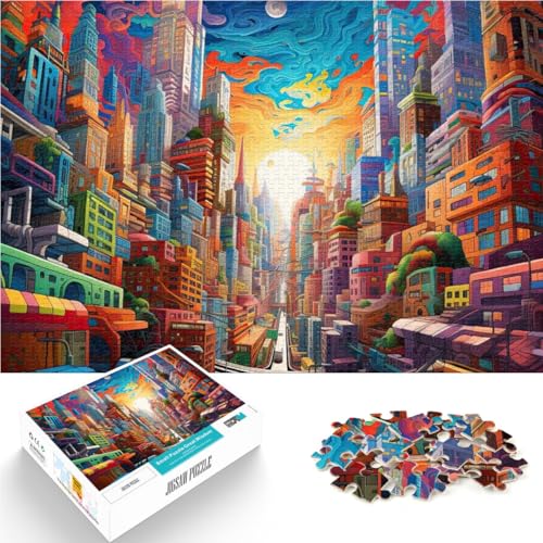 1000-teilige Puzzles für Erwachsene Trippy City – Stadt der Illusionen Aus Karton für und ab 14 Jahren Spielzeug Lernspiele Antistress Schenkung von Kunstwerken。Größe:38x52cm/14.9x20.4Zoll 1000-teilige Puzzles für Erwachsene Trippy City – Stadt der Illusionen Aus Karton für und ab 14 Jahren Spielzeug Lernspiele Antistress Schenkung von Kunstwerken。Größe:38x52cm/14.9x20.4Zoll von CHTLIFQ