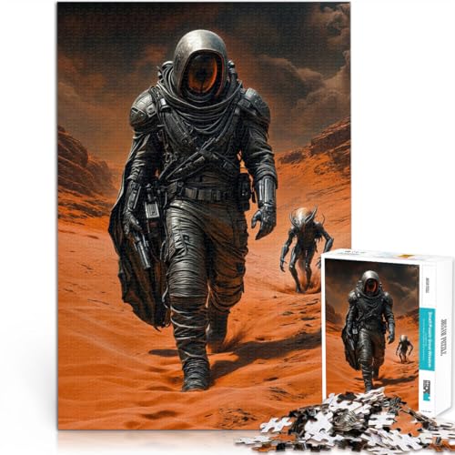 1000-teilige Puzzles für Erwachsene Weltraumwanderer Aus Karton für und ab 14 Jahren Lernspielzeug Weihnachtsspiel Geschenke。Größe：26x38cm/10.2x14.9Zoll von CHTLIFQ