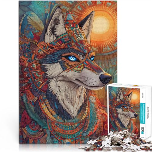 1000-teilige Puzzles für Erwachsene und Jugendliche Ägyptischer Wolf Aus Holz Geeignet für Kinder ab 14 Jahren Herausforderndes Spiel Tolles Geschenk zum Spielen。Größe:50x75cm/19.6x29.5Zoll 1000-teilige Puzzles für Erwachsene und Jugendliche Ägyptischer Wolf Aus Holz Geeignet für Kinder ab 14 Jahren Herausforderndes Spiel Tolles Geschenk zum Spielen。Größe:50x75cm/19.6x29.5Zoll von CHTLIFQ