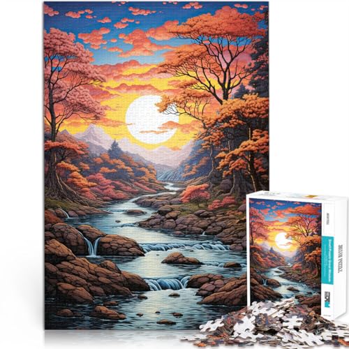 1000-teilige Puzzles für Erwachsene und Jugendliche Flusslandschaftskunst Aus Holz Geeignet für Kinder ab 14 Jahren Entspannungsspiele Einzigartige Geburtstags 1000-teilige Puzzles für Erwachsene und Jugendliche Flusslandschaftskunst Aus Holz Geeignet für Kinder ab 14 Jahren Entspannungsspiele Einzigartige Geburtstags von CHTLIFQ