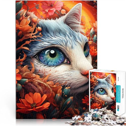 1000-teilige Puzzles für Erwachsene und Jugendliche Katze in der Blume Aus Holz Geeignet für Kinder ab 14 Jahren Lernspielzeug-Herausforderung Tolle Geschenke und Spielzeuge。Größe:50x75cm 1000-teilige Puzzles für Erwachsene und Jugendliche Katze in der Blume Aus Holz Geeignet für Kinder ab 14 Jahren Lernspielzeug-Herausforderung Tolle Geschenke und Spielzeuge。Größe:50x75cm von CHTLIFQ