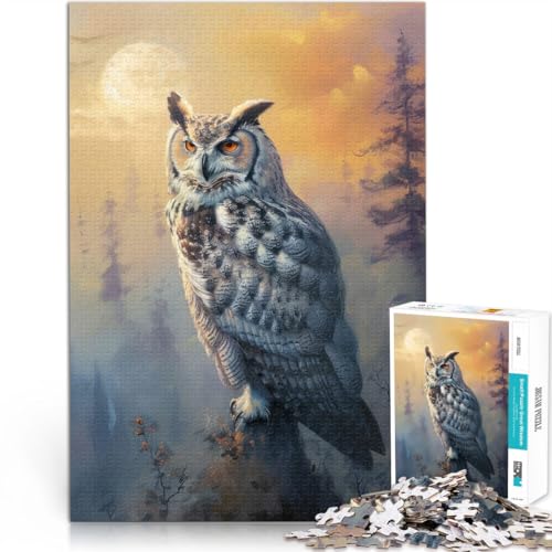 1000-teilige Puzzles für Erwachsene und Jugendliche Nebelige Morgeneule Aus Karton Geeignet für Kinder ab 14 Jahren Puzzle für Lernspiel zum Geburtstag und Weihnachten。Größe:38x52cm/14.9x20.4Zoll 1000-teilige Puzzles für Erwachsene und Jugendliche Nebelige Morgeneule Aus Karton Geeignet für Kinder ab 14 Jahren Puzzle für Lernspiel zum Geburtstag und Weihnachten。Größe:38x52cm/14.9x20.4Zoll von CHTLIFQ