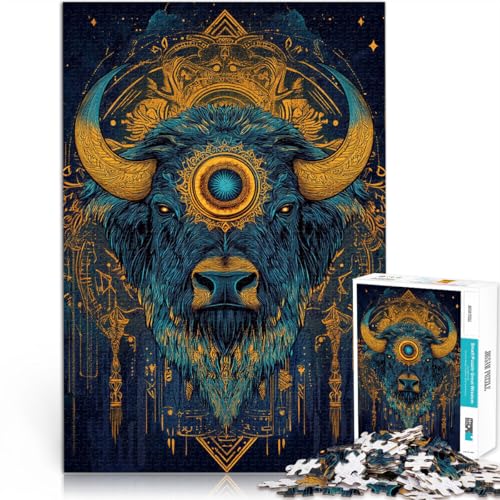 1000-teilige Puzzles für Erwachsene und Jugendliche Stierkopfkunst Aus Karton Geeignet für Kinder ab 14 Jahren Lernspiele Wichtelgeschenke。Größe:38x52cm/14.9x20.4Zoll 1000-teilige Puzzles für Erwachsene und Jugendliche Stierkopfkunst Aus Karton Geeignet für Kinder ab 14 Jahren Lernspiele Wichtelgeschenke。Größe:38x52cm/14.9x20.4Zoll von CHTLIFQ